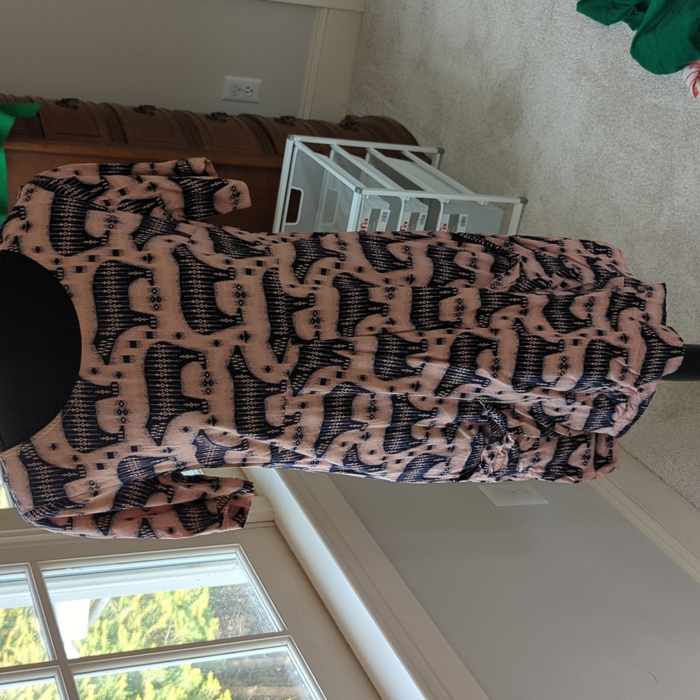 Maeve Anthropologie Bear Print Shift Dress, Size Small